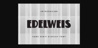 Edelweis Font Poster 1