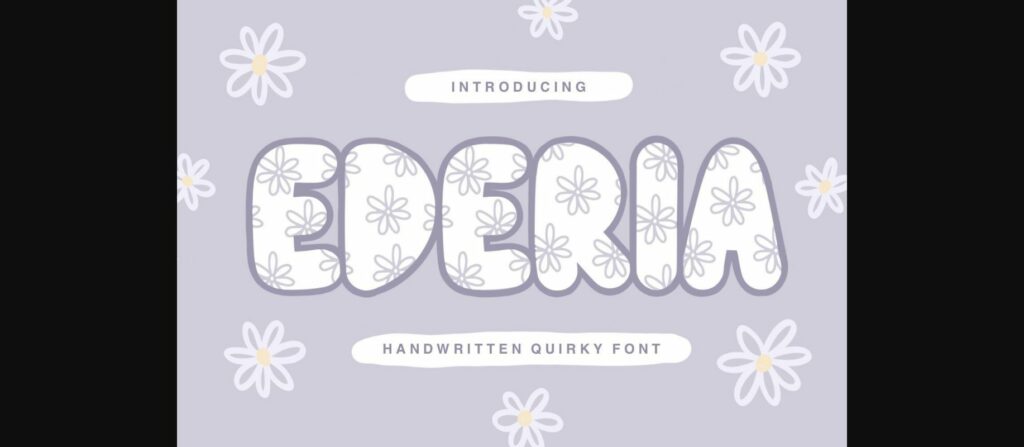 Ederia Font Poster 3