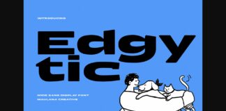 Edgytic Font Poster 1