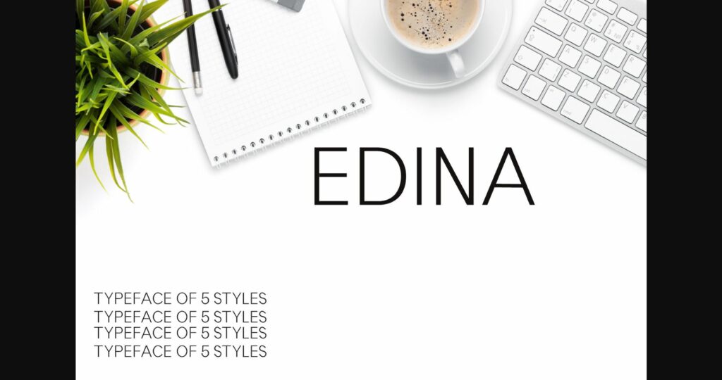 Edina Font Poster 1