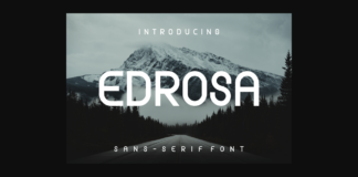 Edrosa Font Poster 1