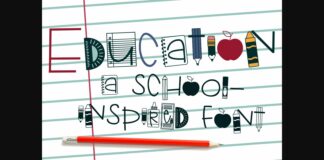 Education Font Poster 1
