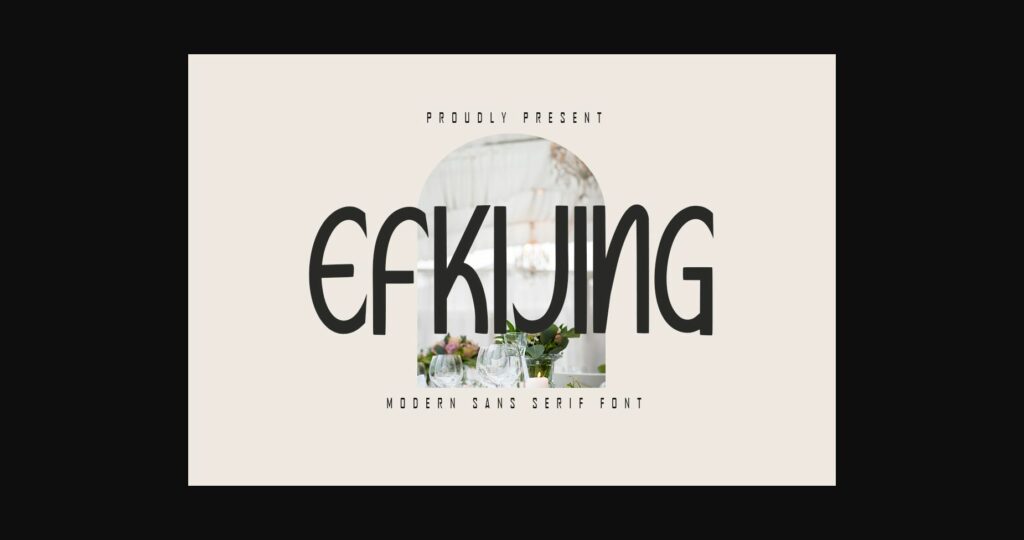 Efkijing Font Poster 3