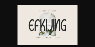 Efkijing Font Poster 1