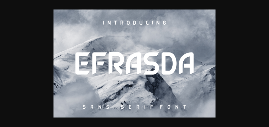 Efrasda Font Poster 3