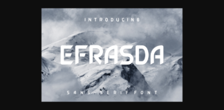 Efrasda Font Poster 1