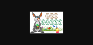 Egg Bunny Font Poster 1