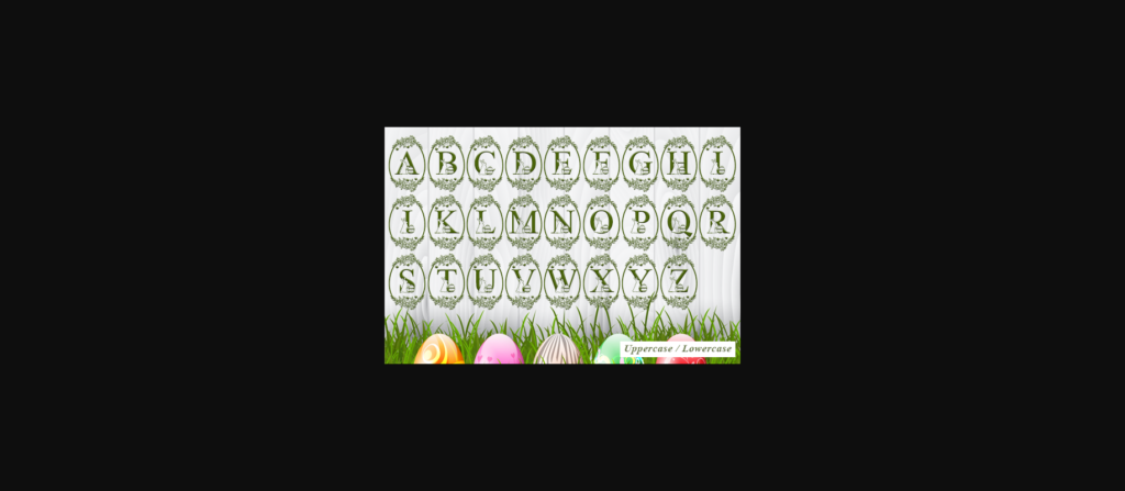 Egg Bunny Font Poster 6