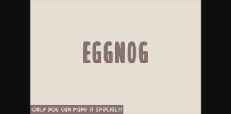 Eggnog Font Poster 1