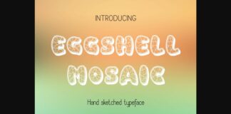 Eggshell Mosaic Font Poster 1