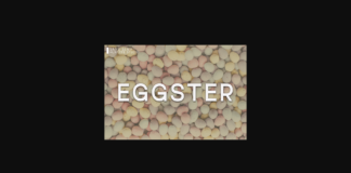 Eggster Font Poster 1