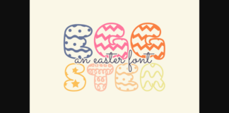 Eggster Font Poster 1