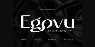 Egovu Font Poster 1