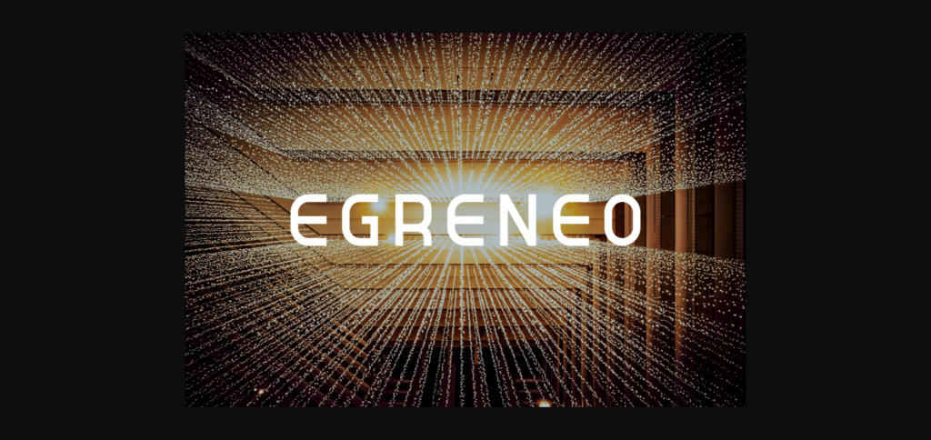 Egreneo Font Poster 6