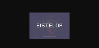 Eistelop Font Poster 1