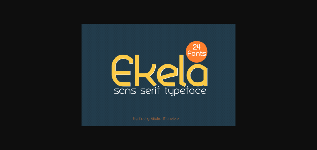 Ekela Font Poster 3