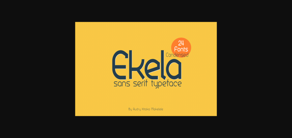 Ekela Font Poster 3