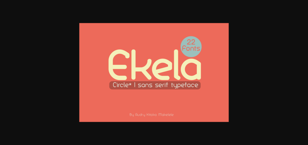 Ekela Font Poster 1