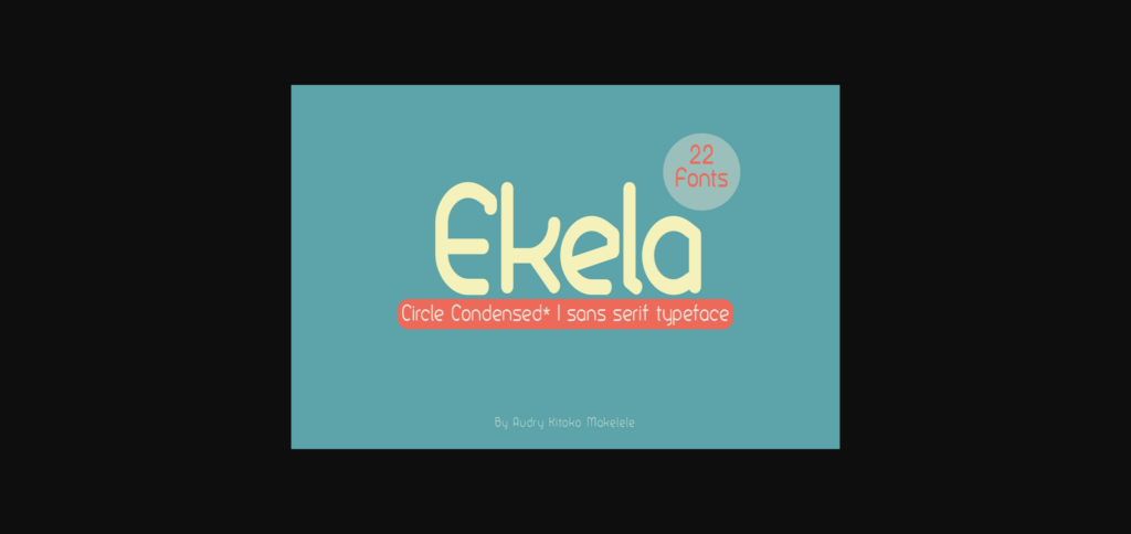 Ekela Font Poster 3