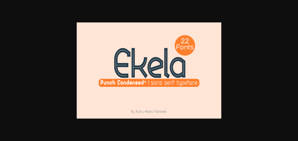 Ekela Punch Condensed Font Poster 3