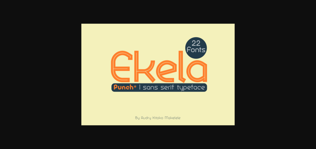 Ekela Punch Font Poster 3