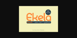 Ekela Punch Font Poster 1