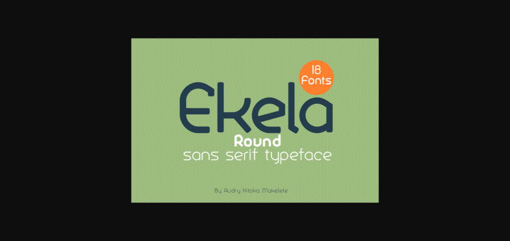 Ekela Font Poster 3