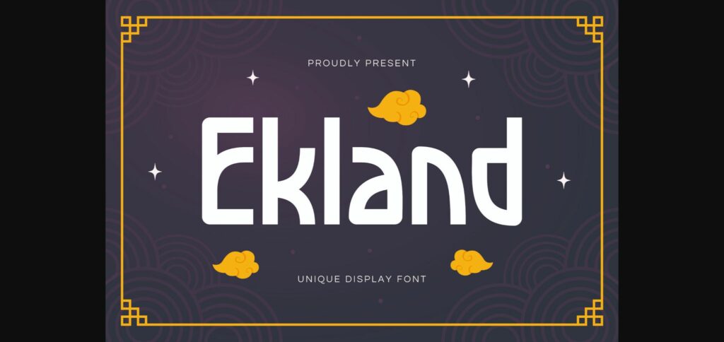 Ekland Font Poster 1