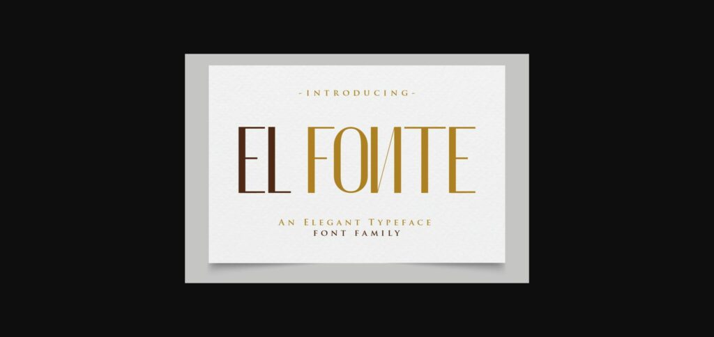 El Fonte Font Poster 3