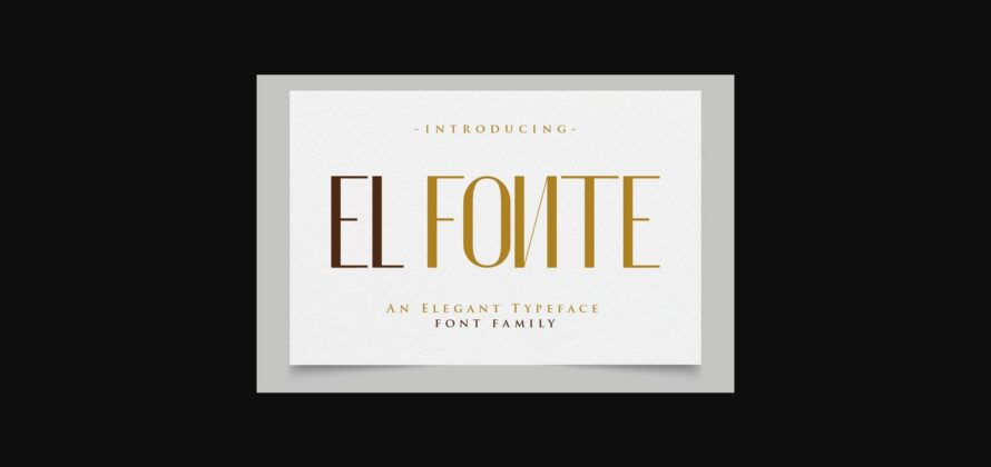 El Fonte Font Poster 1