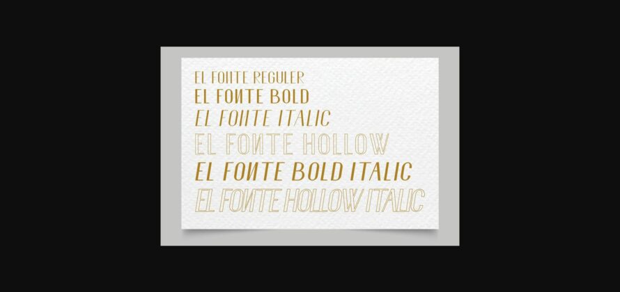 El Fonte Font Poster 8