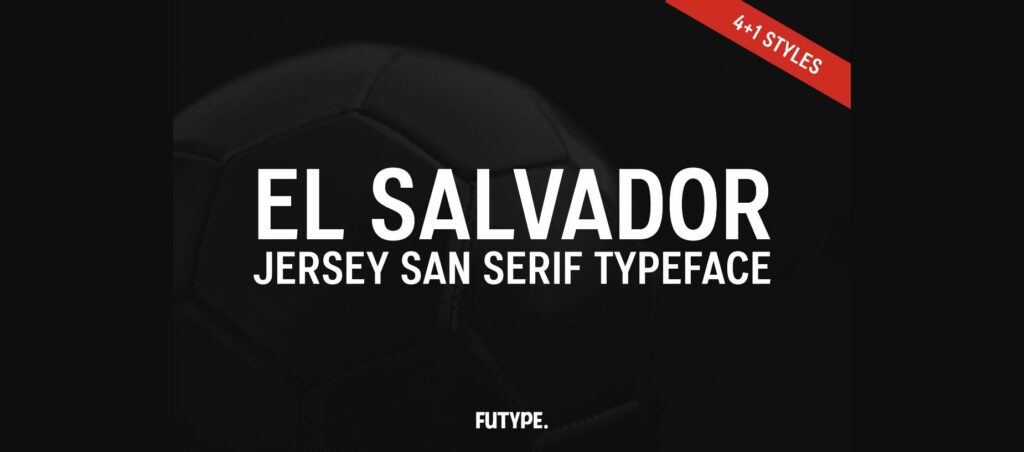 El Salvador Font Poster 1