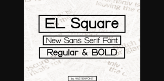 El Square Font Poster 1