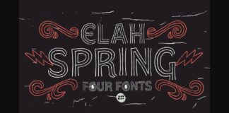 Elah Spring Font Poster 1