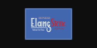 Elang Stone Font Poster 1