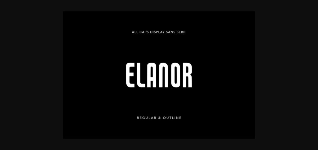 Elanor Font Poster 3