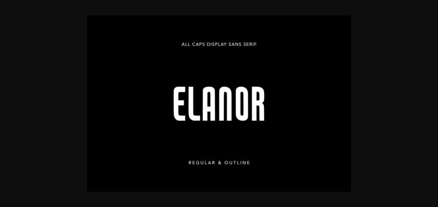 Elanor Font Poster 3