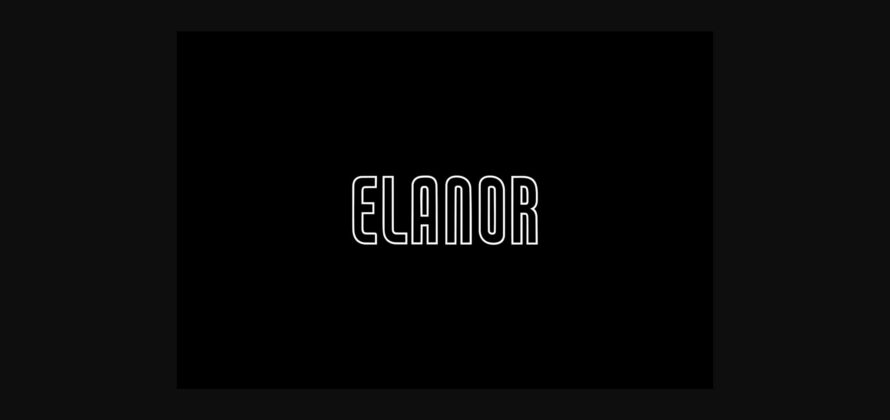 Elanor Font Poster 4