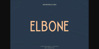 Elbone Font Poster 1