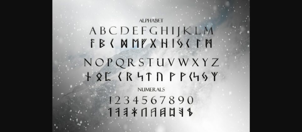 Elder Futhark Font Poster 4