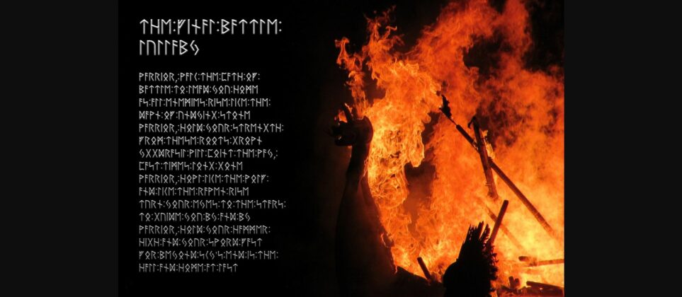 Elder Futhark Font Poster 5