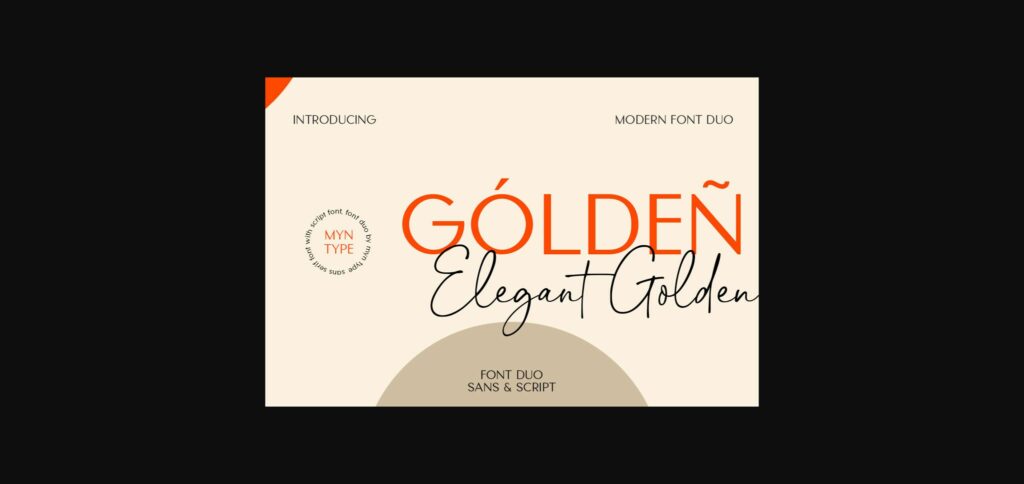 Elegant Golden - Duo Font Poster 3