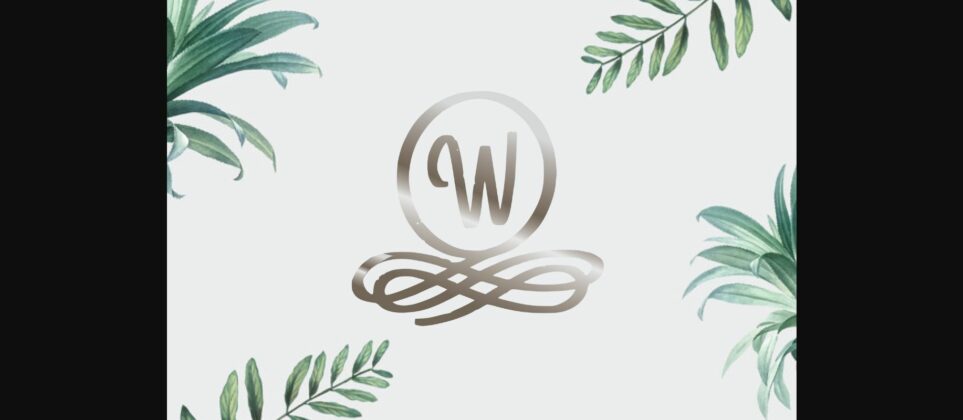 Elegant Monogram Font Poster 5