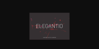 Elegantio Font Poster 1