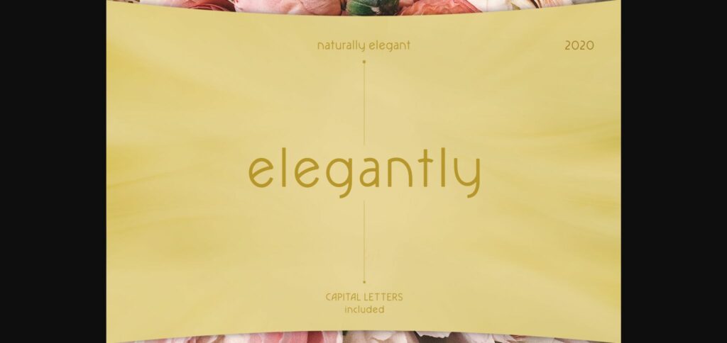 Elegantly Font Poster 3