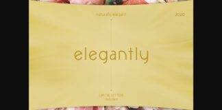 Elegantly Font Poster 1