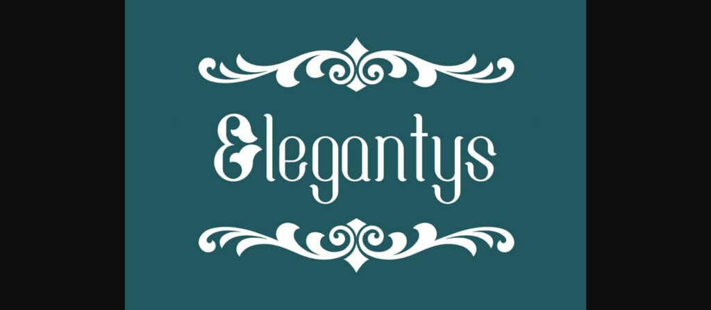 Elegantys Font Poster 3