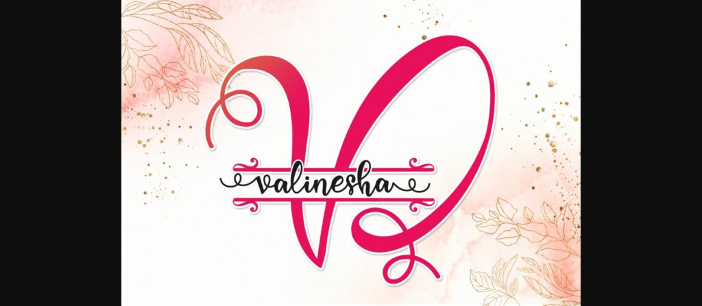 Elennia Monogram Font Poster 2