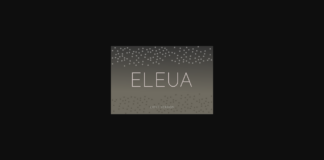 Eleua Light Font Poster 1