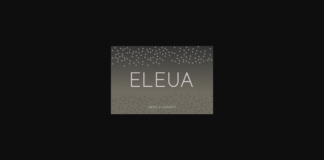 Eleua Medium Font Poster 1